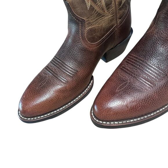 Mens ARIAT Western Leather Cowboy Boots Size 10 - Picture 4 of 11